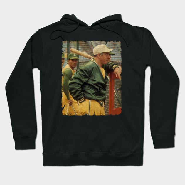 Joe DiMaggio and Bert Campaneris in Oakland Athletics Hoodie by anjaytenan